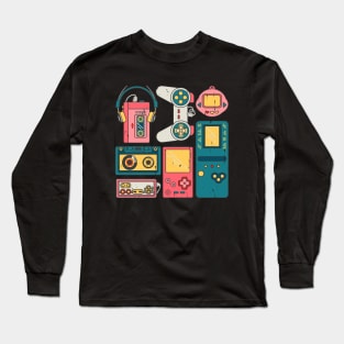 Vintage Control gamer Video Game Controller Long Sleeve T-Shirt